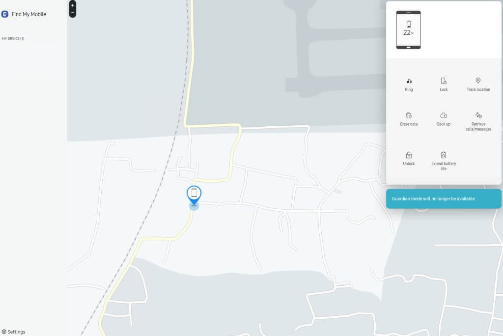 unlock Samsung devices using find my mobile